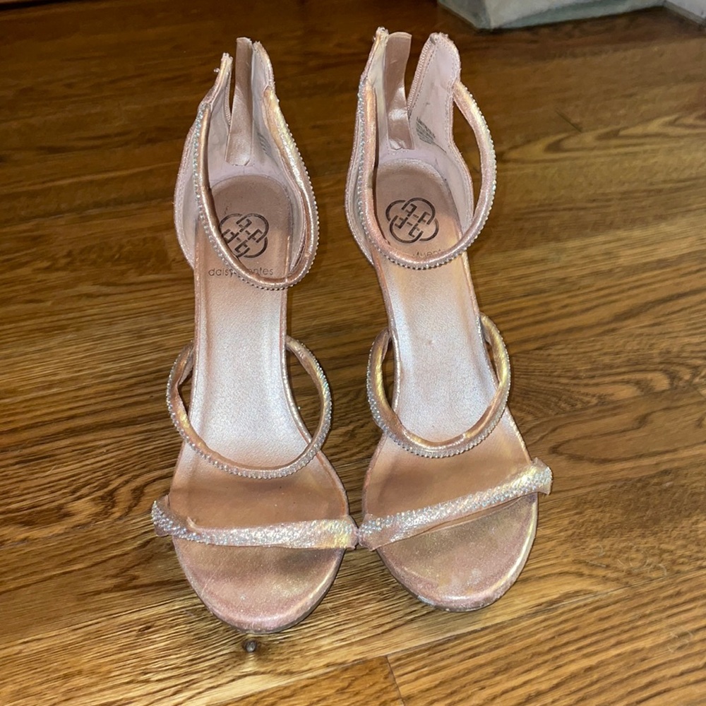 Sparkly pink heels